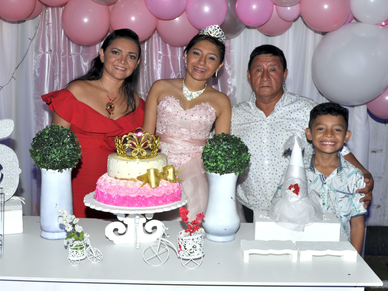 Sandra Goretty Bonilla, Mariana Chilito Bonilla, Gilberto Chilito y David Santiago Chilito.